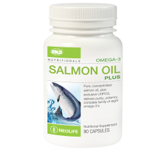 Omega-3 Salmon Oil Plus - 90 Capsules (Single) 